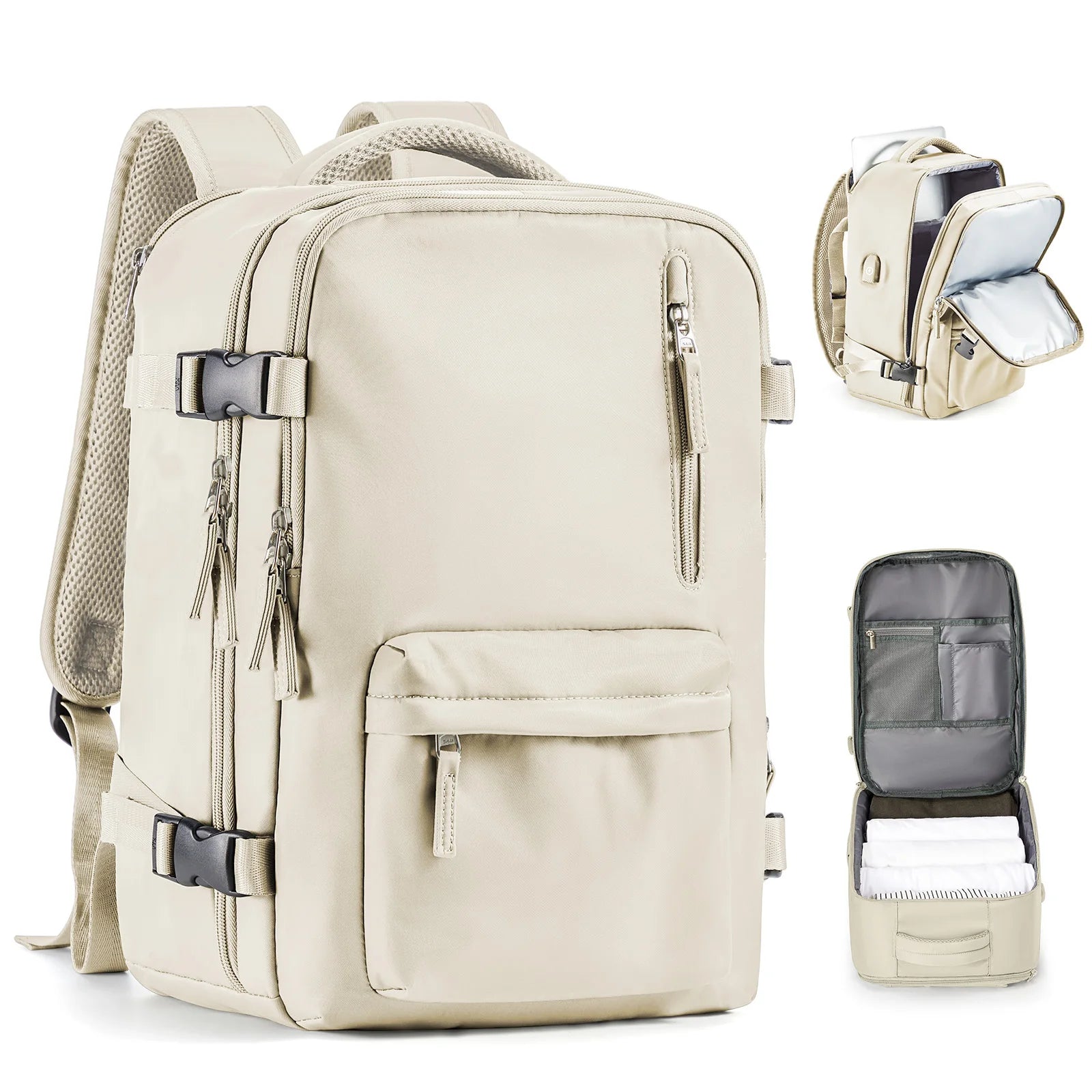 Travel Backpack Cabin Bag, Ryanair Backpack 40x20x25 Carry-Ons, Men Women 15.6 inch Laptop Backpack, Casual 40x28x17 Backpack