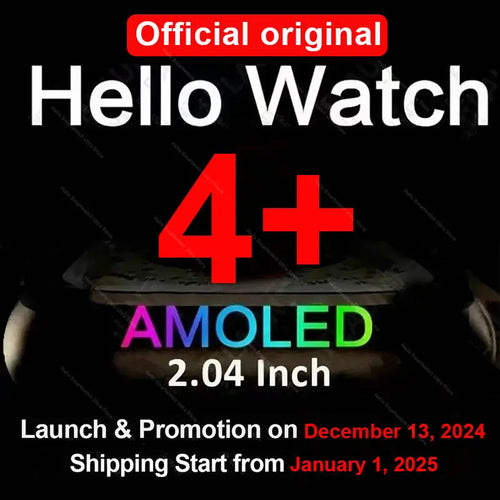 Hello Watch 4 Plus Ultra 2 – Smartwatch 49mm, AMOLED 2.04” 90Hz, Monitor de Salud / Reloj Inteligente 49mm, Pantalla AMOLED 2.04” 90Hz, Seguimiento Salud