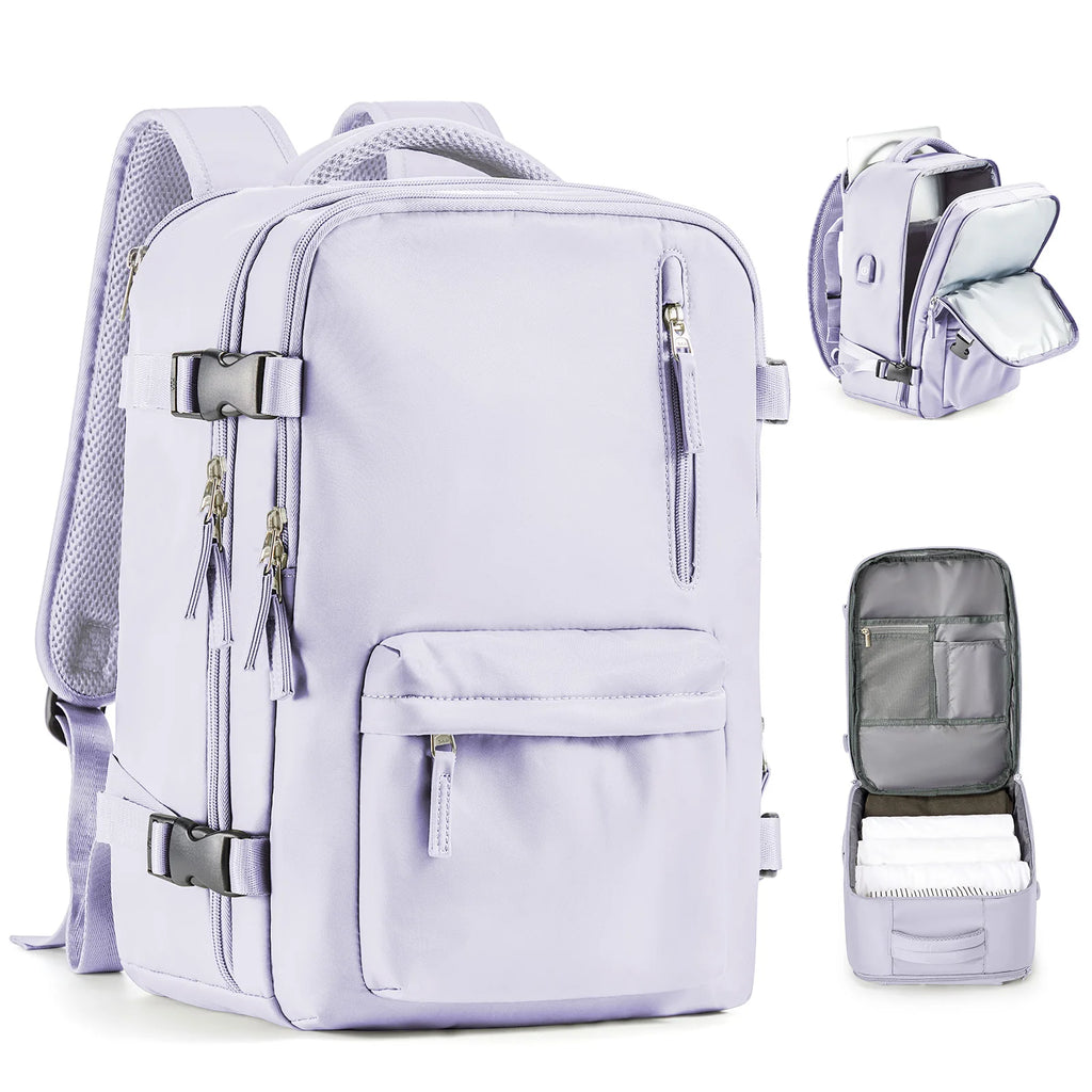 Travel Backpack Cabin Bag, Ryanair Backpack 40x20x25 Carry-Ons, Men Women 15.6 inch Laptop Backpack, Casual 40x28x17 Backpack