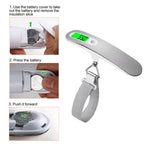 50kg/110lb Hand Held Digital Luggage Scale LCD Electronic Hanging Belt Scale For Travel Suitcase Baggage Electronic Weight Scale